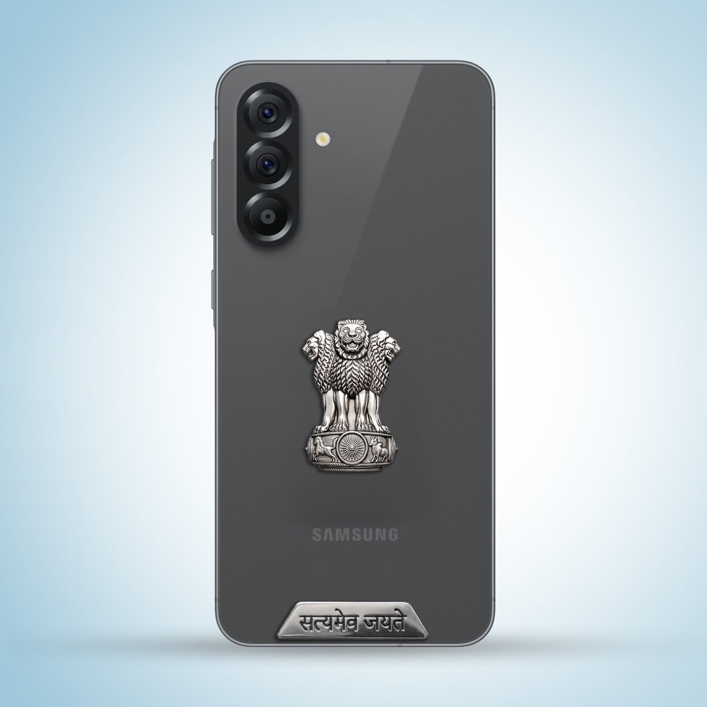 Samsung Galaxy A36 5G Compatible Satyamev Jayate 3D Metal Emblem Sticker
