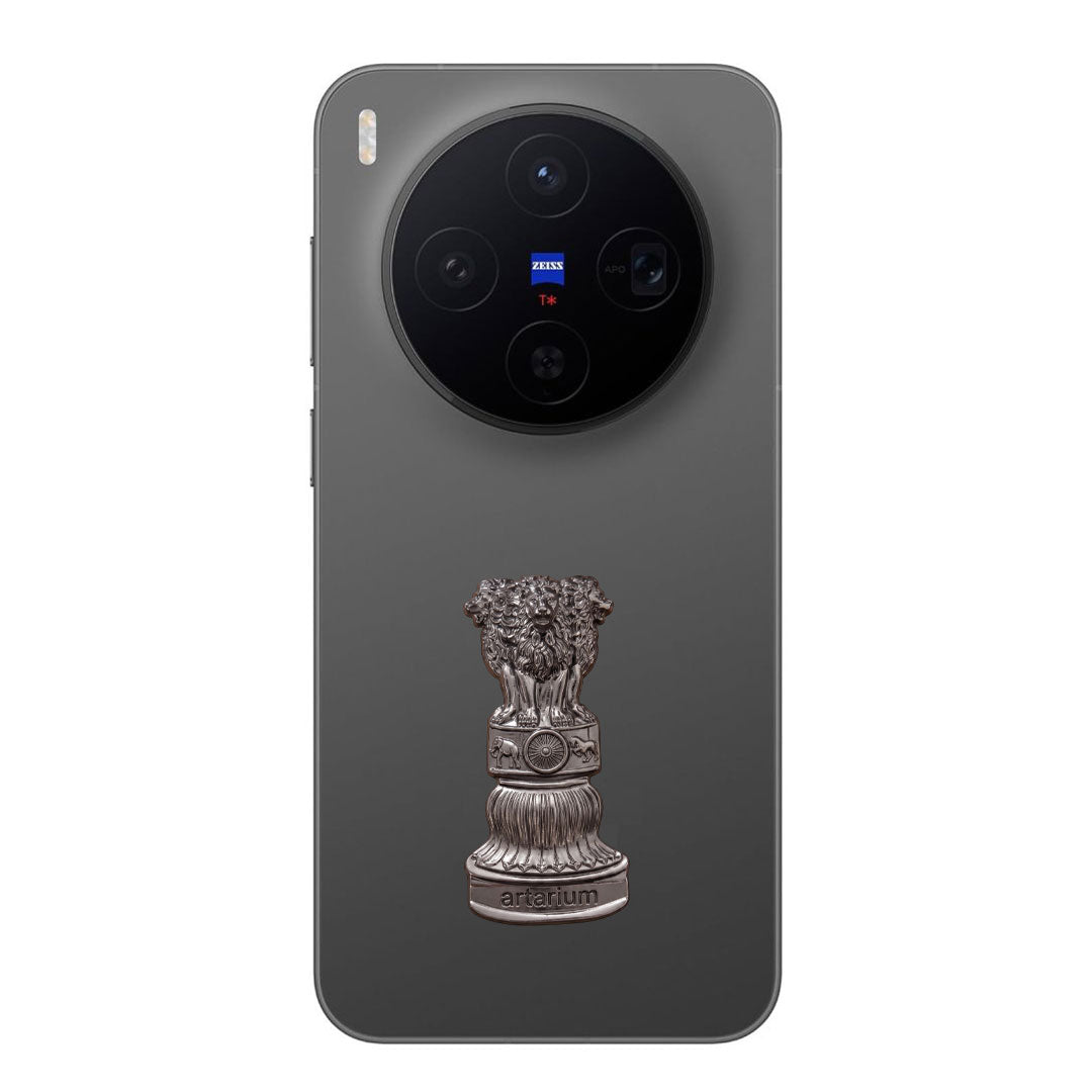 Vivo X300 Pro 5G Compatible Satyamev Jayate 3D Metal Emblem Sticker