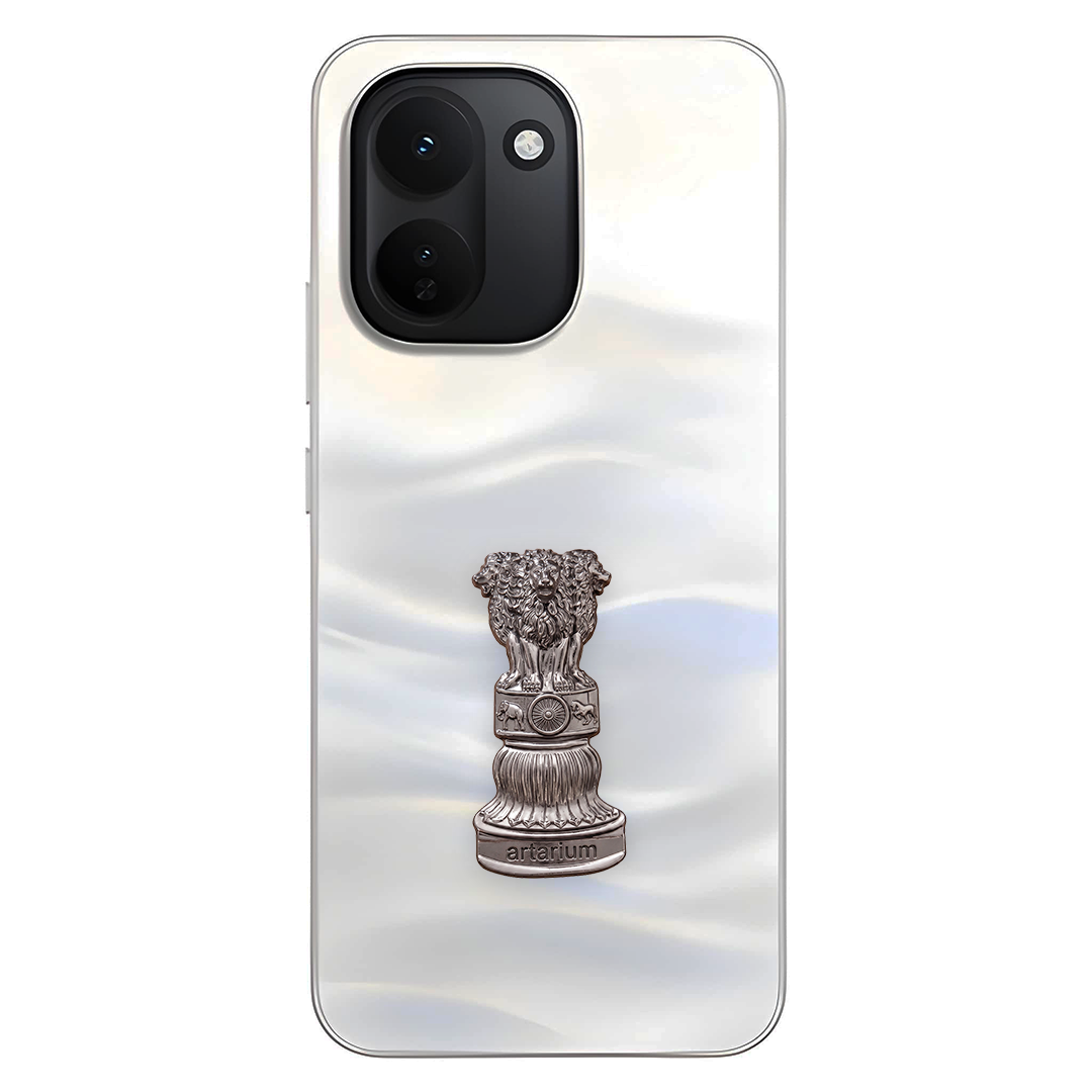 Vivo Y600 Turbo 5G Compatible Satyamev Jayate 3D Metal Emblem Sticker