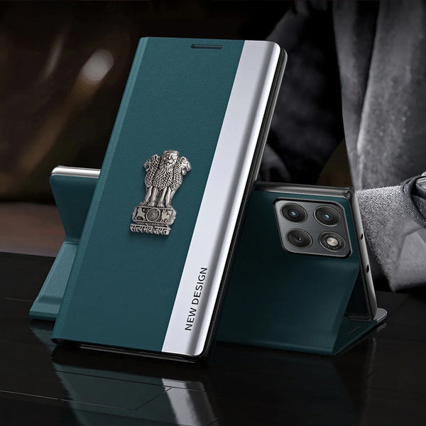 Motorola Edge 70 Fusion 5G Satyamev Jayate Flip Leather Case