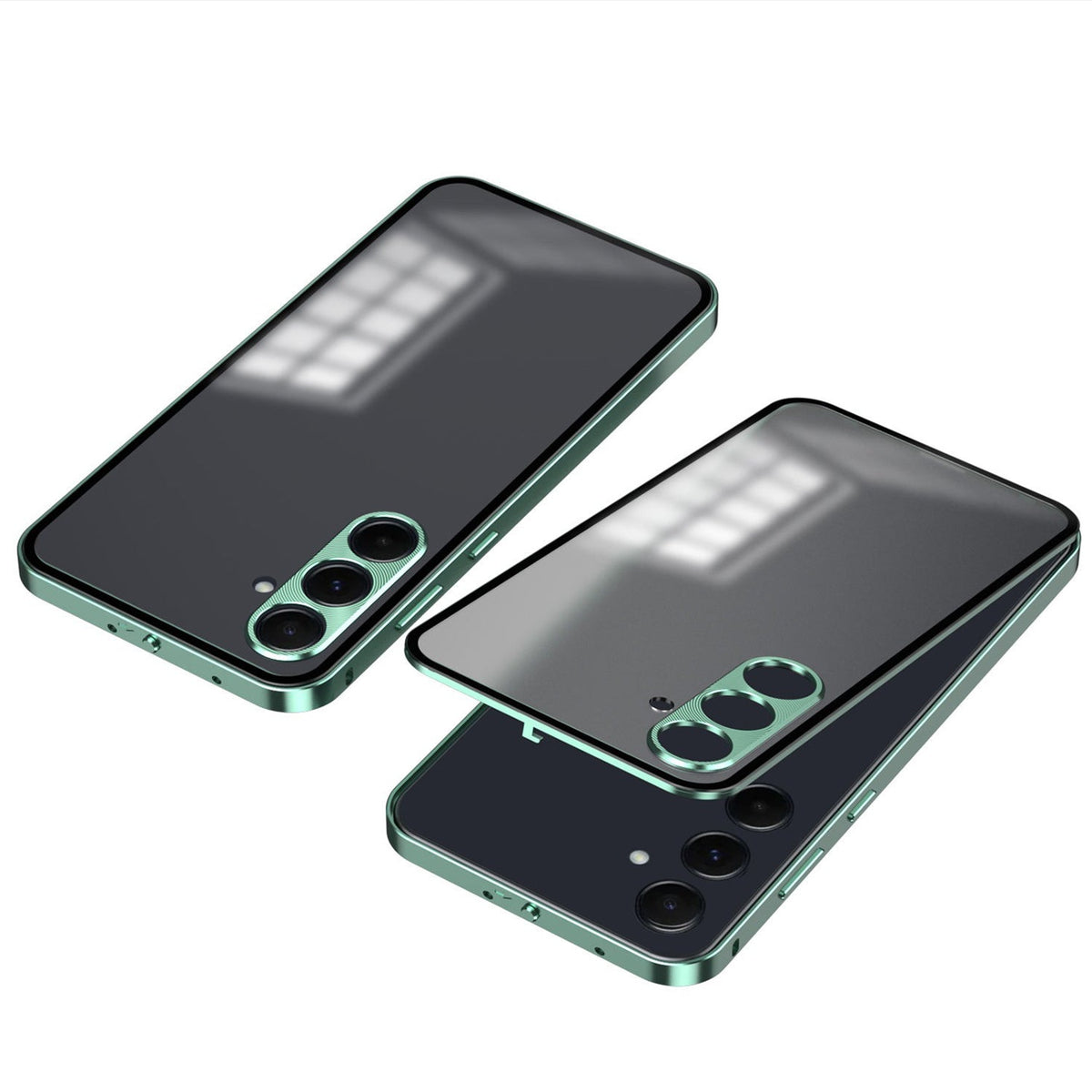 Samsung Galaxy A36 5G Aluminium Metal Bumper Shield Transparent Back Case